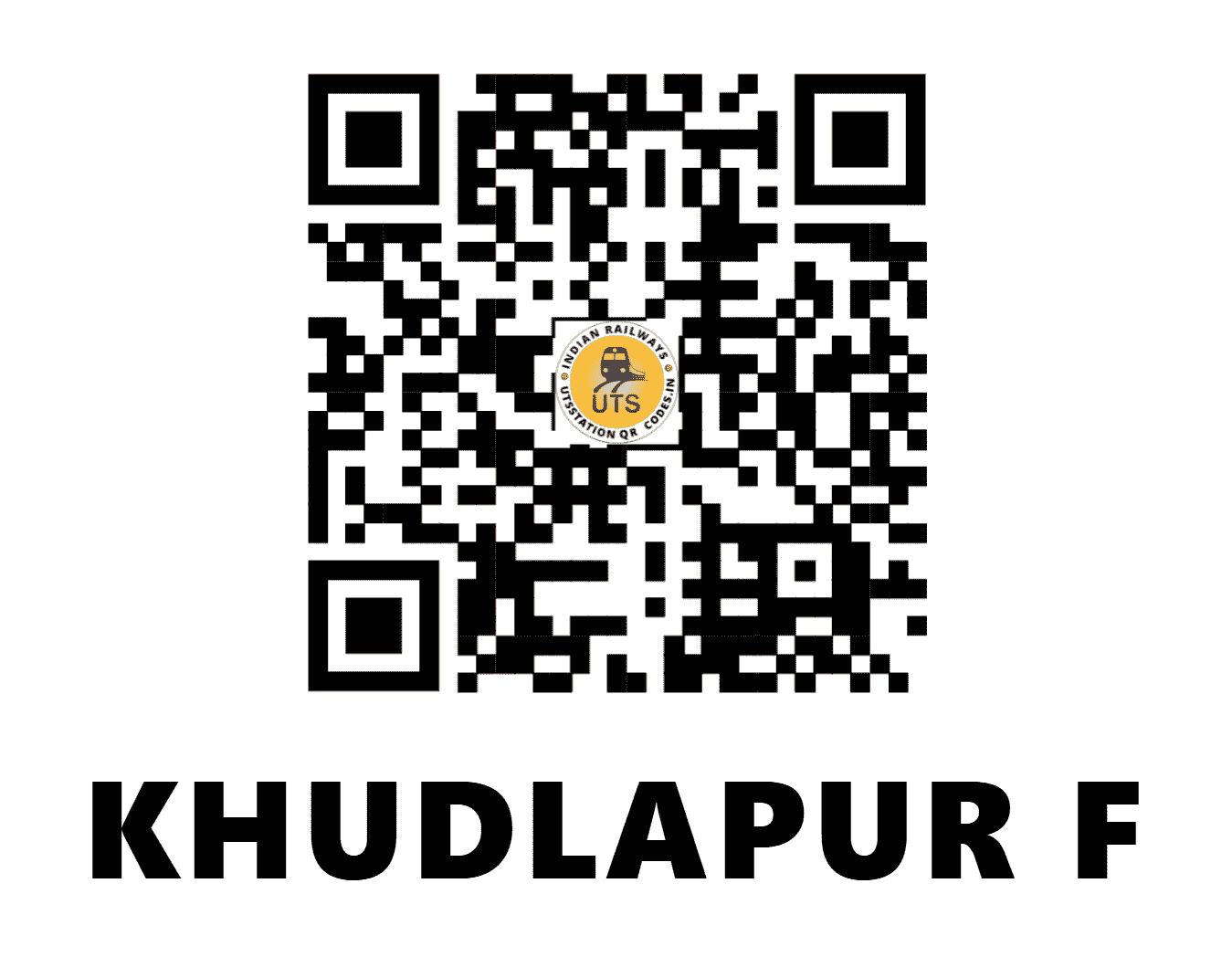 UTS QR Code for KHUDLAPUR F - KHDP (NE - UTTAR PRADESH)